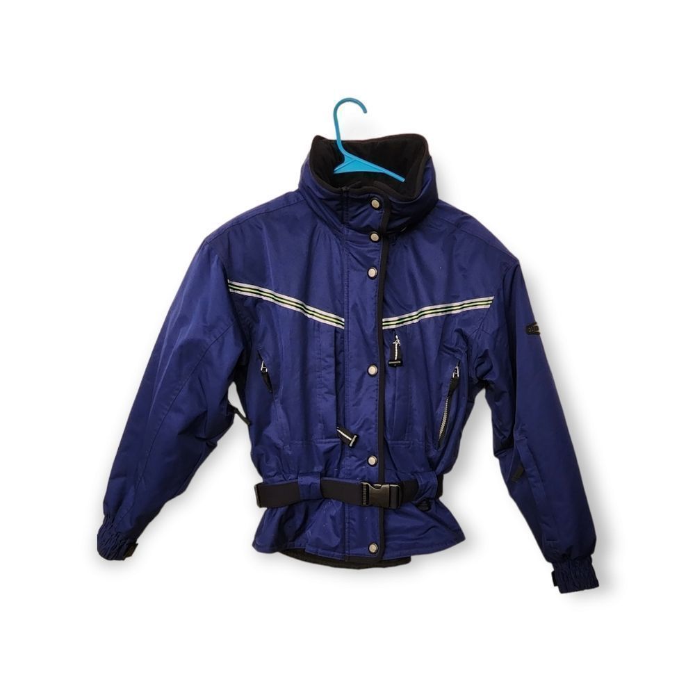 Obermeyer Ski Jacket Insulated Belted Full Zip Sz 8